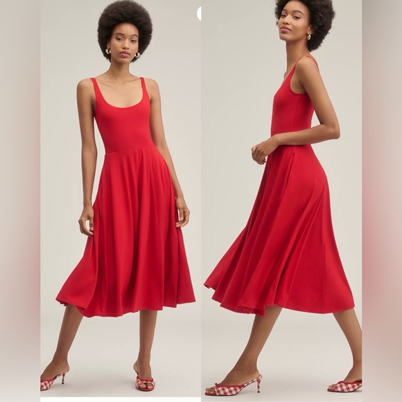 Reformation Rou Sleeveless Knit Midi Dress in Red , Size Small -  www.disolcolor.com